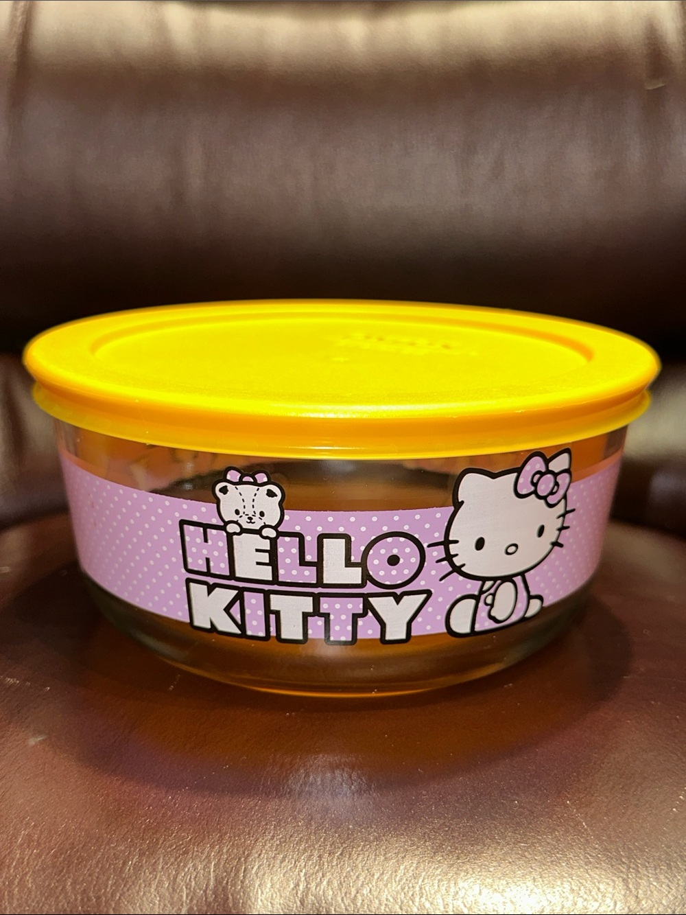 Pyrex Hello Kitty Sanrio Glass Food Storage Bowl